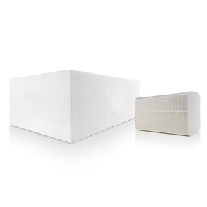 Papieren handdoeken 2-lgs. rec. tissue wit